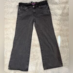 Edikted Black Flared High-Rise Jeans